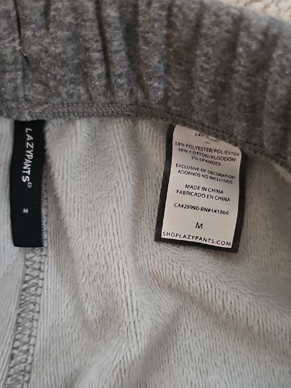 Gray Lazypants Sweat Pants Joggers M - Picture 3 of 4